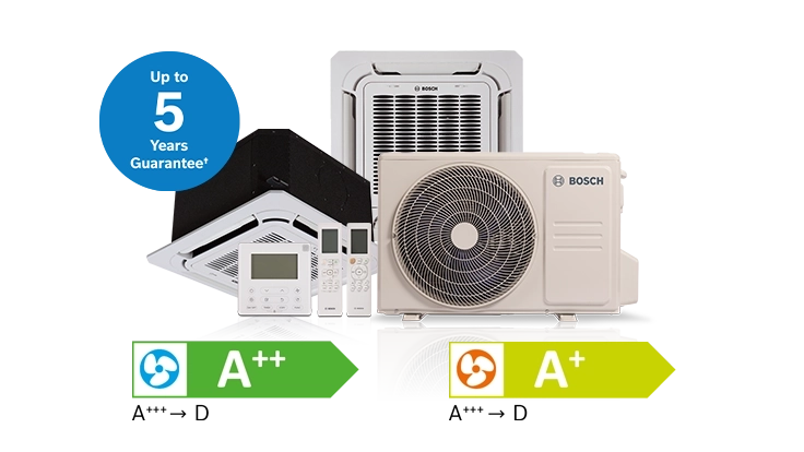 Bosch Climate 5000 Large Split Cassette range